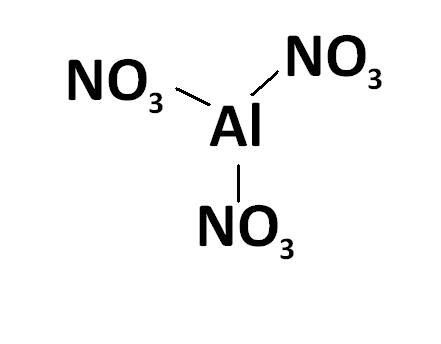 Формула нитрита калия натрия. Нитрат алюминия формула. Нитрит алюминия формула. Нитрат алюминия структурная формула. Нитрит алюминия структурная формула.